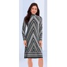 Stripey A-Line Dress, , large
