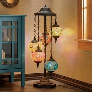 5-Tier Mosaic Floor Lamp, , large