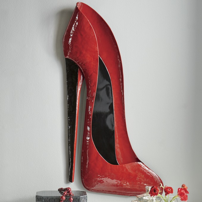 Red Stiletto Wall Art Midnight Velvet
