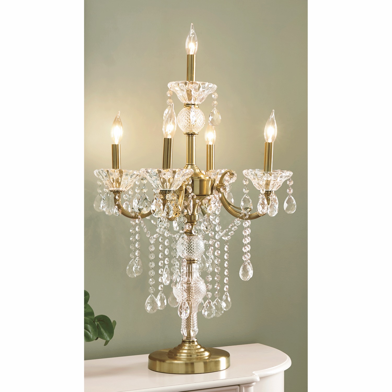 Gold chandelier table lamp new arrivals