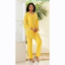 Pernylle 3-Piece Sequin and Bead Pant Set, Yellow, large