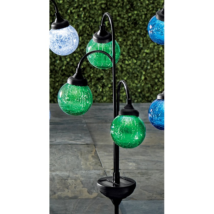 3 Orb Solar Light Stake, , large