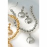 Round/3-D Necklace & Earring Set, , large