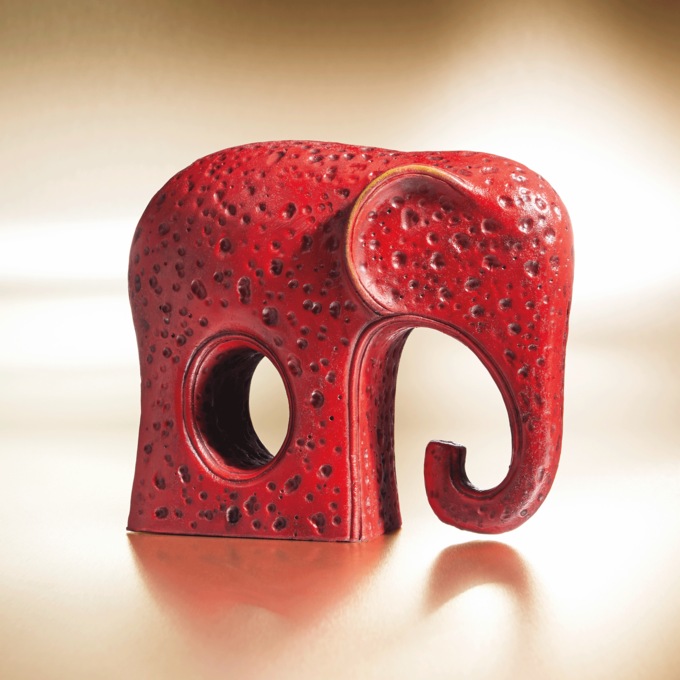 Textured Elephant Figurine, , large