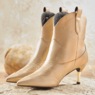 Midnight Velvet Metallic Western Bootie, , large