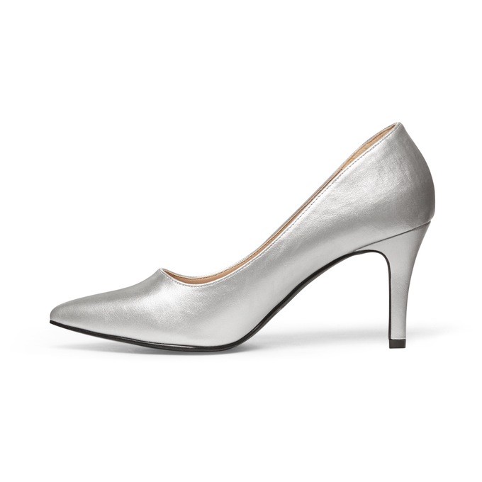 Classic Faux-Leather Pump, , large
