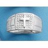 Diamond Men&#39;s Cross Ring, , large