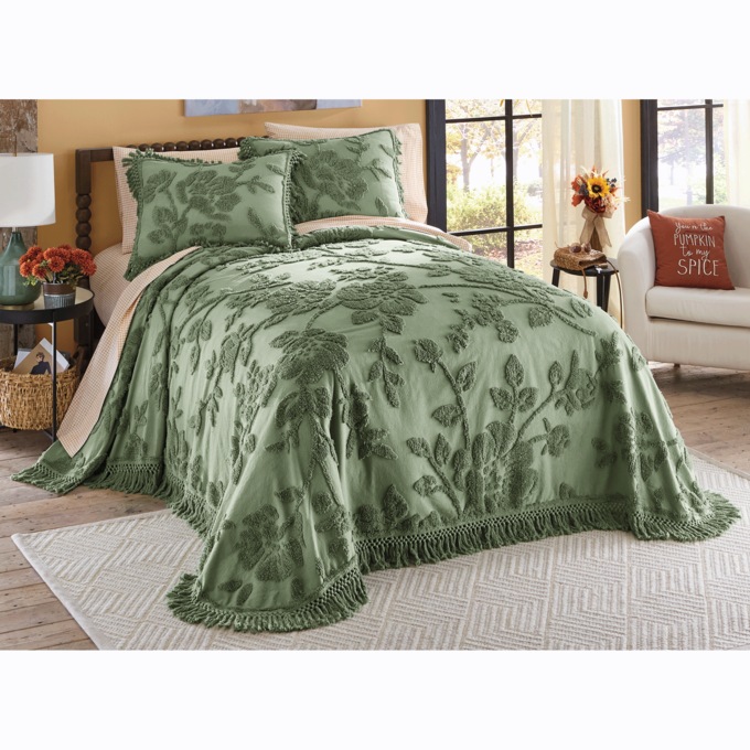 Alice Floral Chenille Sham, , large