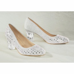 Classique Glitter And Gem Pump for Women with Rhinestones and 3&quot; Heel, , large