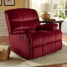 Microfiber Swivel Rocker Recliner, , large