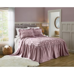 Adeline Skirted Chenille Bedspread, , large