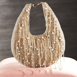 Beaded Bag with Pearls, , large