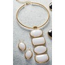 Geometric Necklace and Earring Set, , large