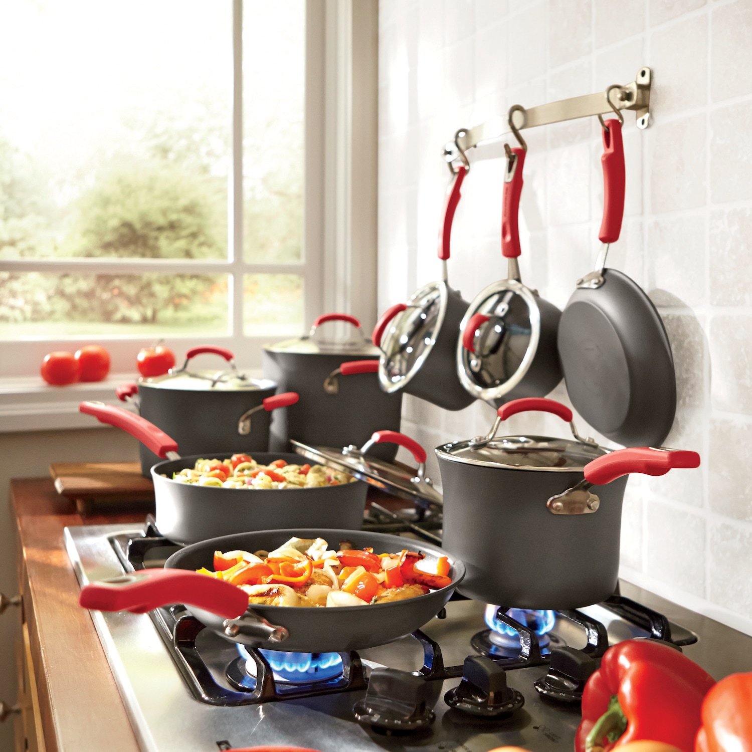 Dishwasher-Safe Hard-Anodized Nonstick Cookware Set by Rachael Ray