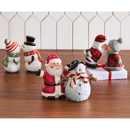Holiday Figural Salt &amp; Pepper Shakers, , large