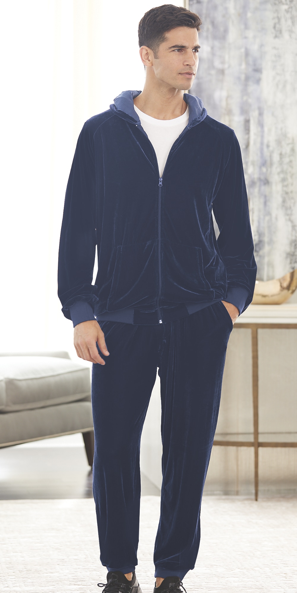 mens velour warm up suits