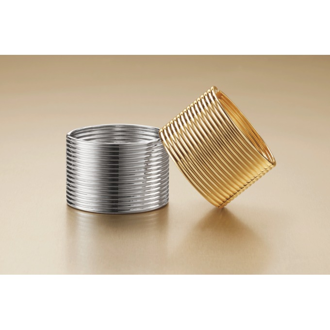 Ribbed Wide Hinge Bangle, , large
