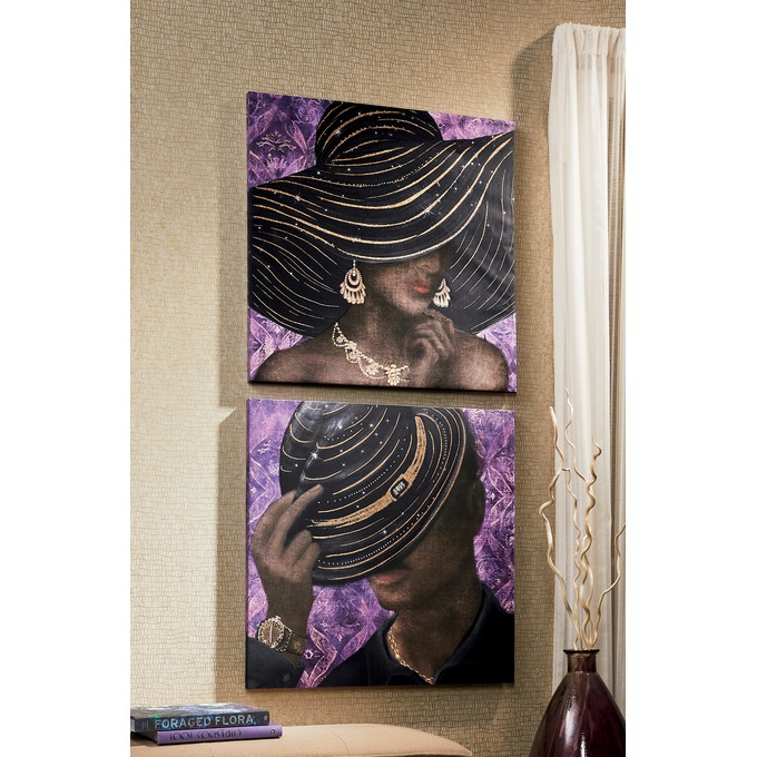 Dazzling Man and Woman Canvases, , large