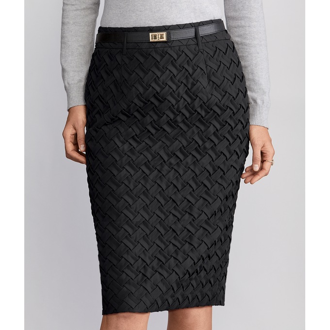 Basket weave Pencil Skirt, , large