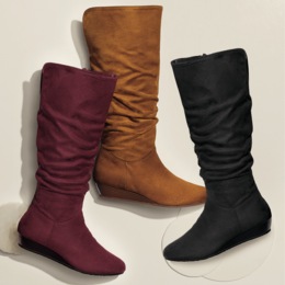 Amanda D&#39;Laurie Tall Scrunch Boot, , large