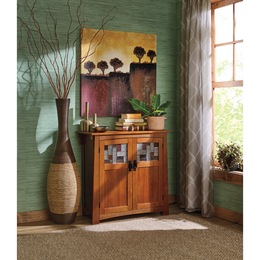Tall Two-Tone Floor Vase, , large
