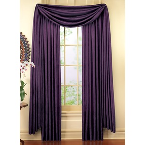 Crushed Faux Silk Window Scarf, , large
