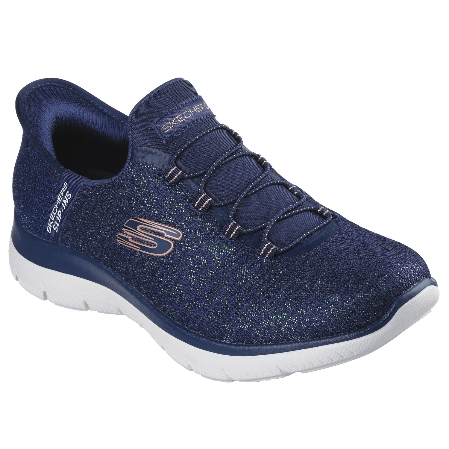 Skechers Women's Slip-Ins Summits Lunar Glow Shoe | Midnight Velvet