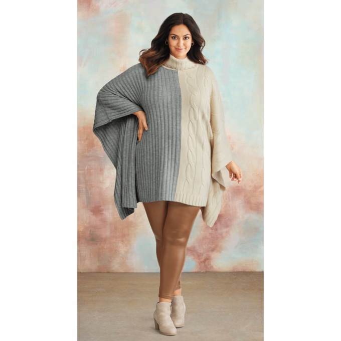 Cable Tunic Sweater, , large