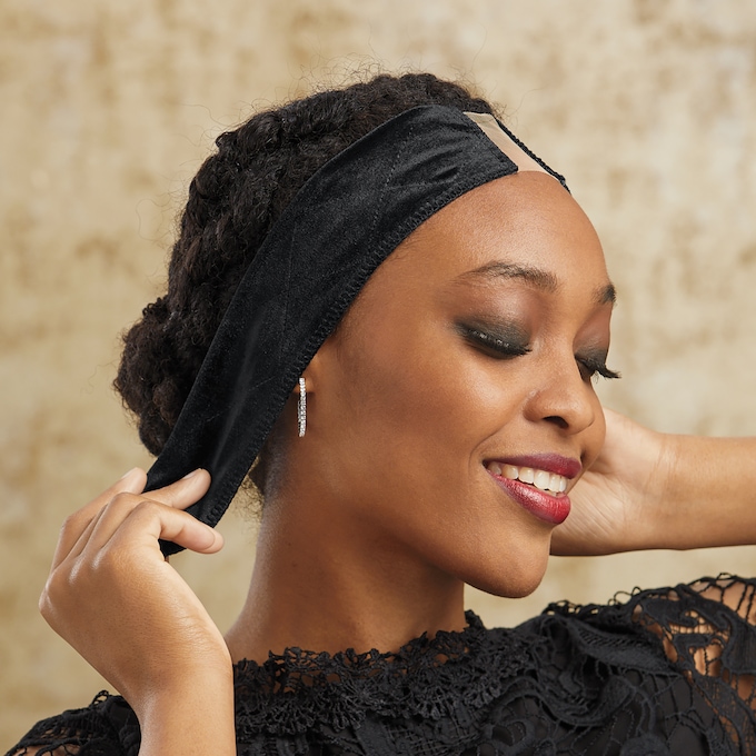 Velvet Wig Band, , large