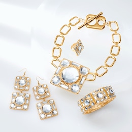 Link Necklace, Bracelet, Earring &amp; Ring Set, , large