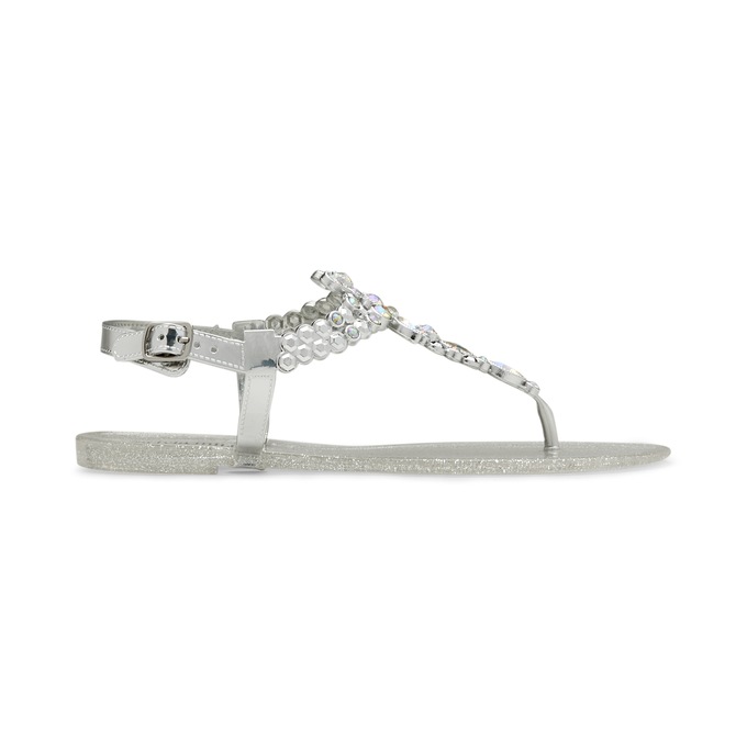 Olivia Miller Rhinestone Strap Thong, , large