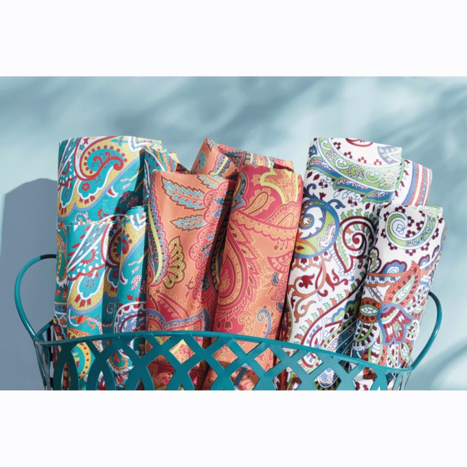 Color Connection Paisley Microfiber Sheet Set, White, large