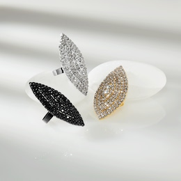 Crystal Marquise Cluster Ring, , large