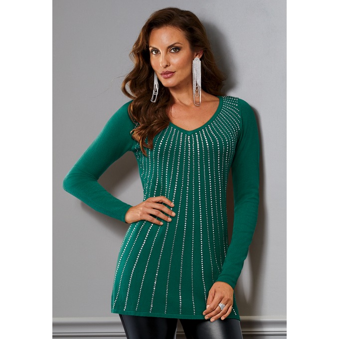 Natasha Embellished Sweater, , large