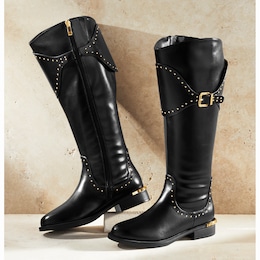 Midnight Velvet Riding Boot, , large