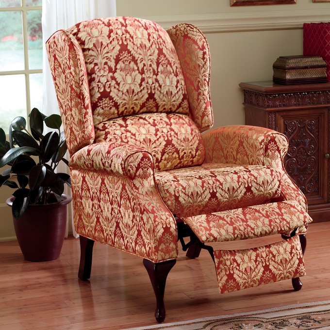Reclining wingback chair outlet