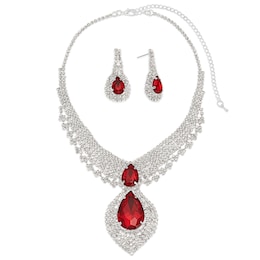 Starla Crystal Necklace &amp; Earring Set, , large