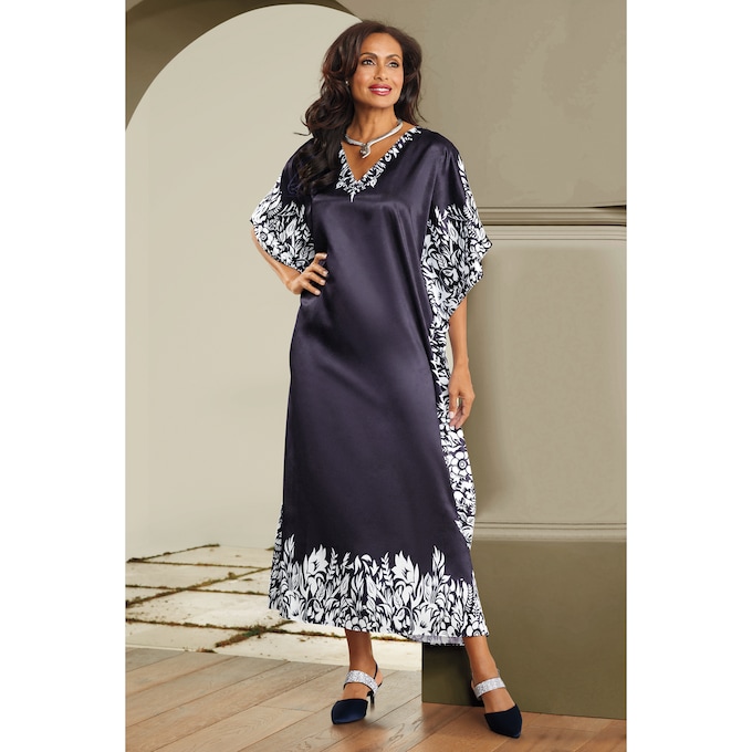 Mi Amor Long V-Neck Caftan, , large