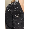 Kali Embellished Denim Sheath Dress, , large