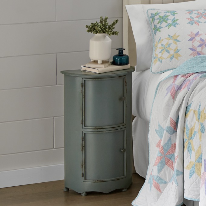 Half-Moon Cabinet, Slate Blue, large
