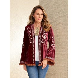 Sienna Velvet Duster, , large