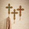 Set of 3 Cross Wall Hooks, , large