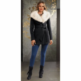 Zara Wrap Peacoat, , large