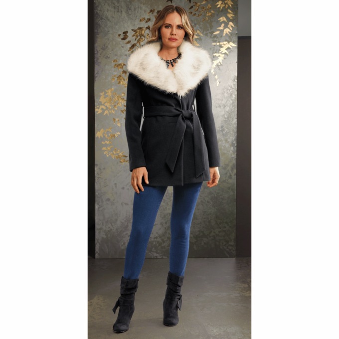 Zara Wrap Peacoat, , large