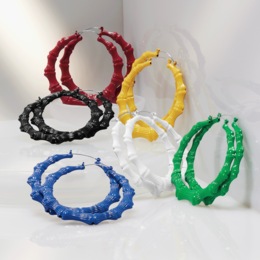 Color Bamboo Hoops, , large