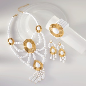 White Bead Collection Jewelry  - Buy All and Save, , large