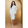 Rhinestone Bow Sweater Dress, , large