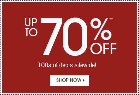 Save up to 70% on sale section